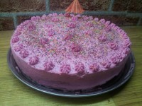 تزیین کیک با خامه