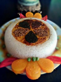 پلو با ته دیگ کدو