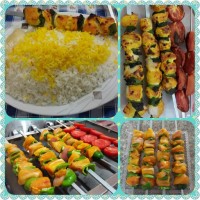 اینم از جوجه کباب خانگی ما
