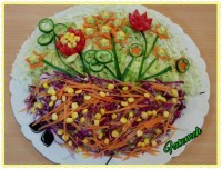 تزئین سالاد فصل