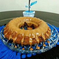 کیک موز با سس کارامل