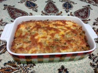 گراتن سیب زمینی با گوشت