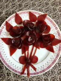 دسته گل با لواشک