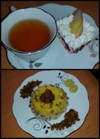 ناهار و عصرانه ... پلوعدس و کیک اسفنجی