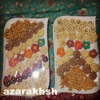 انواع شیرینی نخودچی.بهشتی.برنجی.پاپاتیا.کوکیز. کشمشی