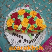 کیک من واسه تولد مادرشوهر گلم