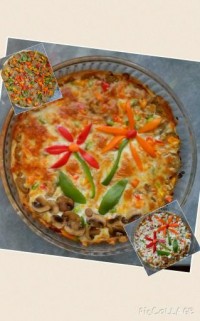 پیتزای سوسیس ایتالیایی و بروکلی