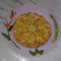 املت سیب زمینی و پنیر