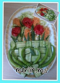 تزیین سالاد من