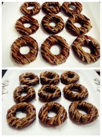 دونات با رویه موکا و ژله بریلو