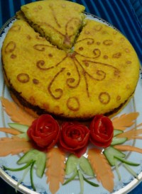 ته چین گوشت و بادمجان