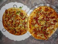 پیتزای دستپخت من و همسرم با عشق