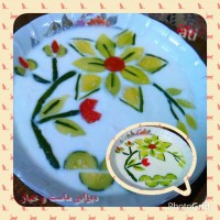 تزین ماست و خیار