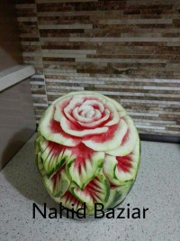 حکاکی روی هندوانه