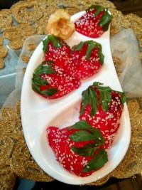 ژله توت فرنگی ژاپنی