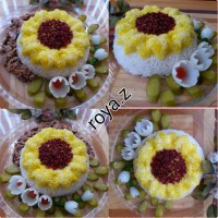 تزیین دیس پلو