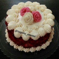 کیک رد ولوت یا قرمز مخملی سالگرد ازدواجمون کار خودمه