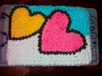 کیک به مناسبت تولد مامانم