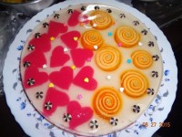 ژله خرده شیشه .پاناکوتا .رولی