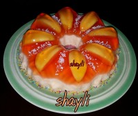 دسر هلو با ژله