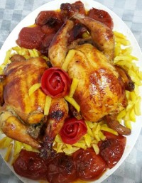 مرغ بریان خانگی