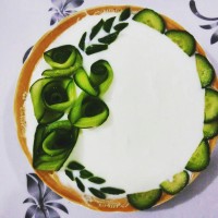 تزیین ماست خیار