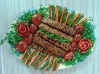 کباب دو رنگ در تابه