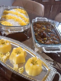 خورشت کرفس +دسر زعفرونی