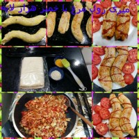 رولت مرغ با خمیر هزارلا