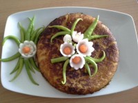 پنکیک سیب زمینی و عدس