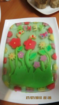 ژله سه بعدی گل گلی