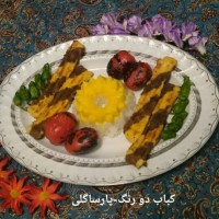 کباب دو رنگ در تابه
