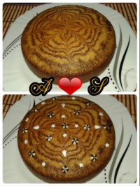 کیک دورنگ (زبرا)