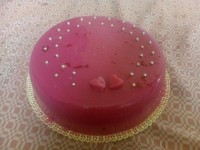 کیک با روکش ژله بستنی