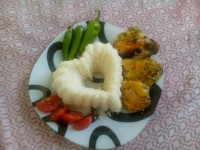 خوراک مرغ یونانی