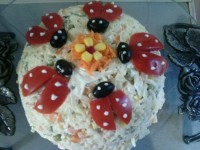 تزیین سالاد ماکارونی