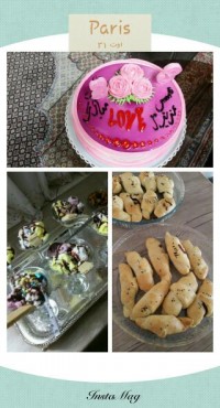 کیک تولدم،نان کروسان شکلاتی،دسرخوشمزه