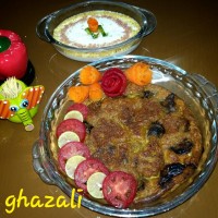 کوکو بادنجان + ماست موسیر