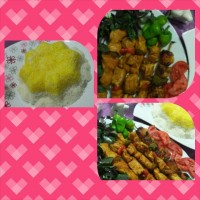 جوجه کباب با سیخ چوبی