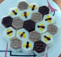 ژله شکلاتی راه راه
