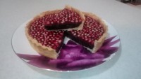 تارت شکلاتی انار
