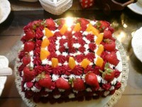 کیک شکلاتی تولدم