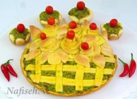 کوکو سبزی قالبی در فر