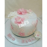 کیک تولدپدرشوهرعزیزم که عاشق رنگهای ملایم اند