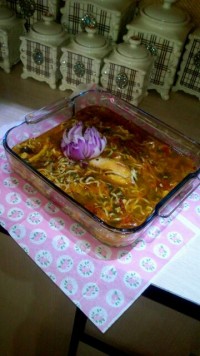 سوپ مرغ و رشته فرنگی