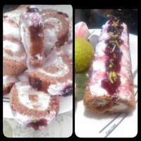 رولت خامه ای کاکائویی