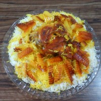 ته انداز مرغ زعفرانی