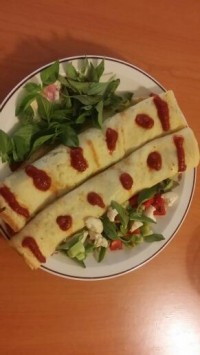 رولت مرغ و ژامبون ساده