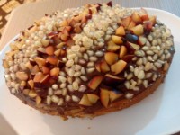 کیک با تزیین انار