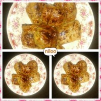 دلمه برگ کلم با رب انار